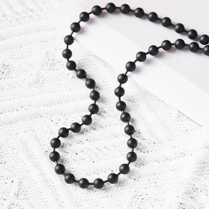 Snake Scale Clasp Necklace | Black Plated Brass | Coppertist.Wu