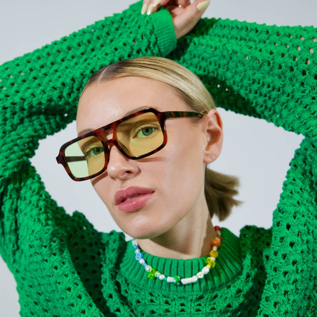 Maddy Tortoise Aviator | UV400 Sunglasses ***