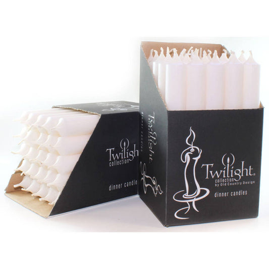 White 7" Dinner Candle | Unscented