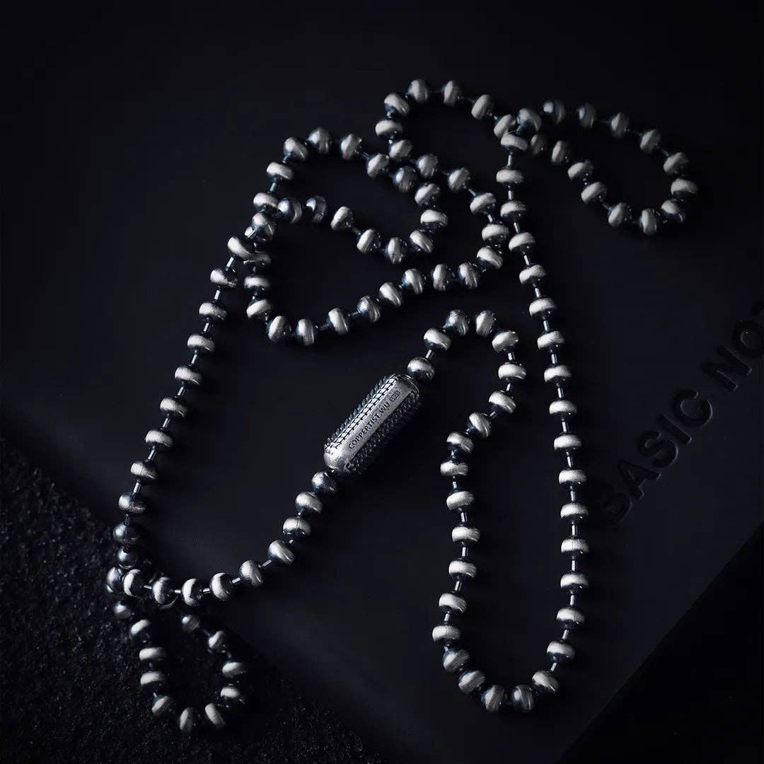 Snake Scale Clasp Necklace | Sterling Silver | Coppertist.Wu