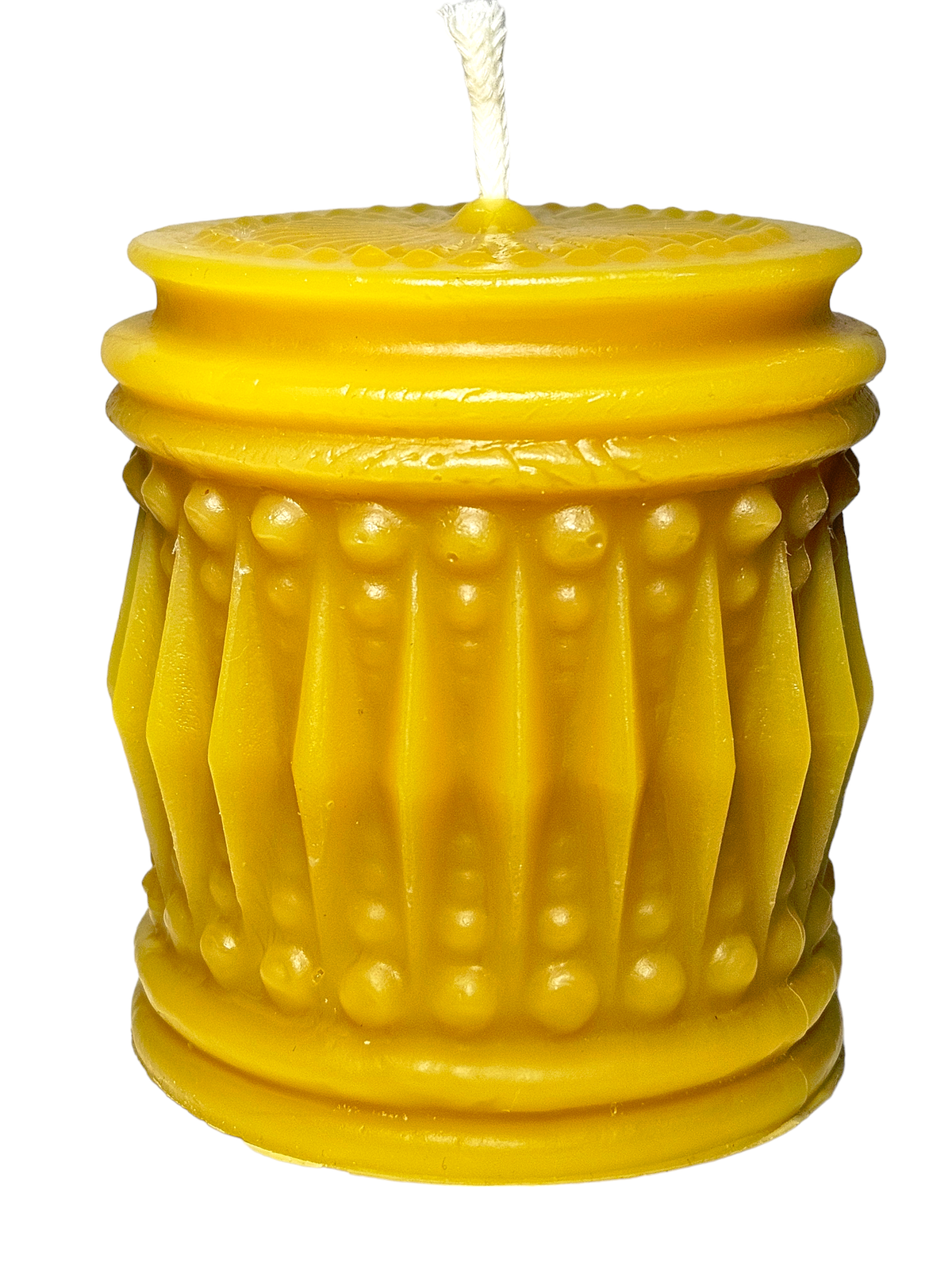 Crystal Pillar Candle | 100% Canadian Beeswax