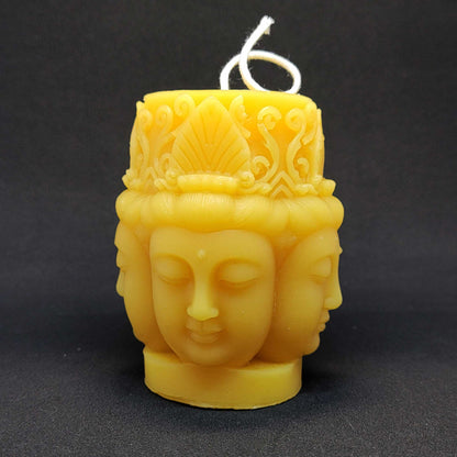 Buddha Pillar Candle | 100% Canadian Beeswax