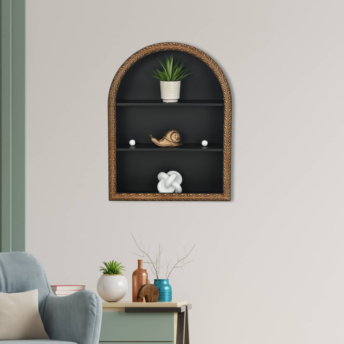 Verdor Golden Snail | Cast Iron Decorative Sculpture