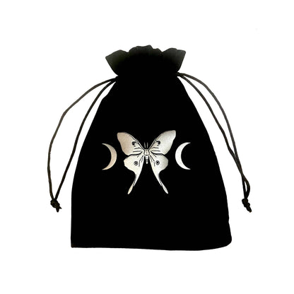 Luna Moth Tarot Pouch | Velvet Deck Storage Bag