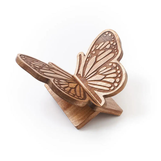 Butterfly Book Stand | Hand-Carved Wooden Book Holder