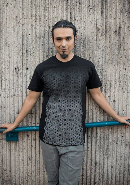 Fade 2 Black Shirt | Merkaba Geometry | Rythmatix