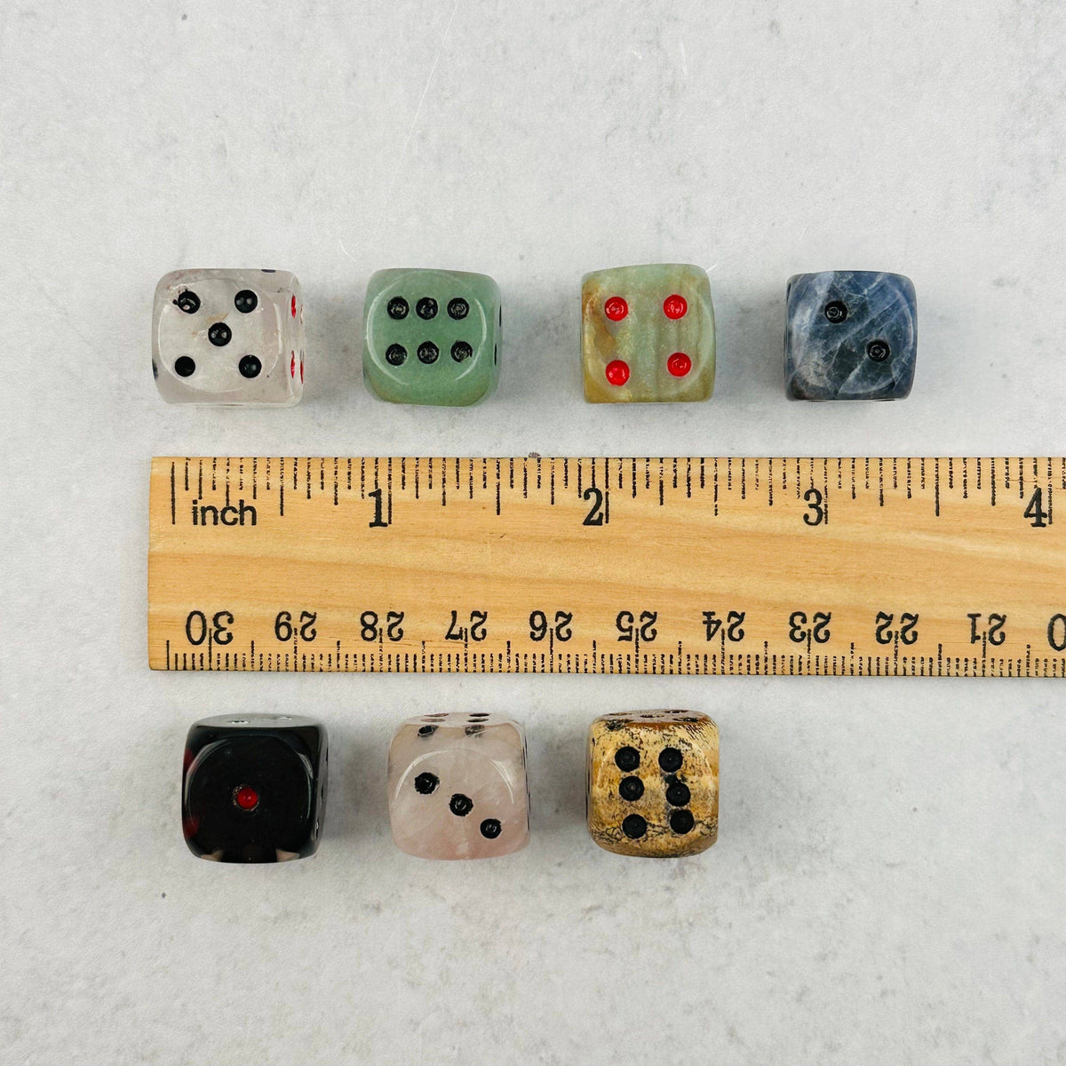 Sodalite Crystal Gemstone Dice | Hand-Carved Gaming Die