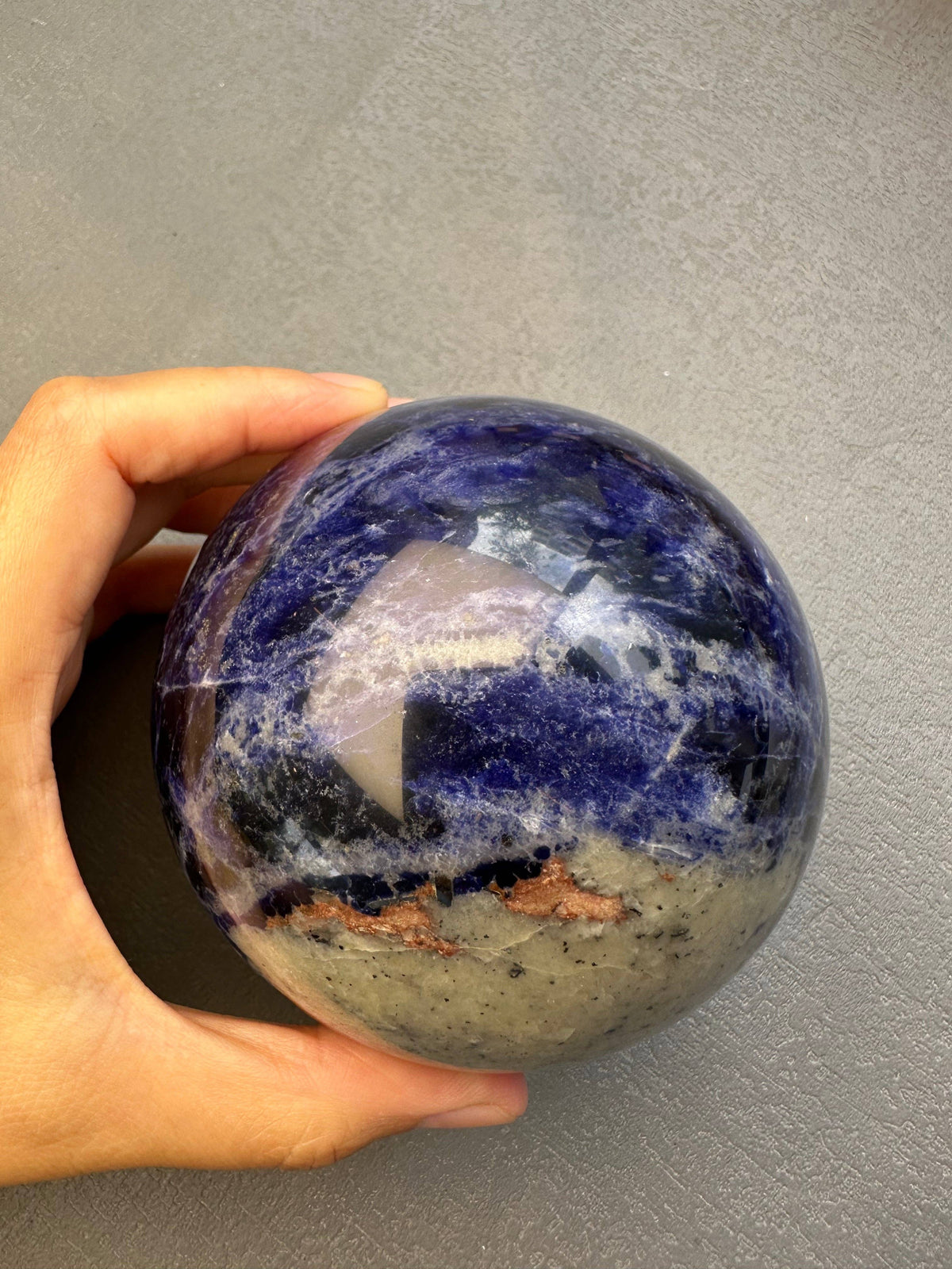 Large Sodalite Sphere | Crystal for Clarity & Communication