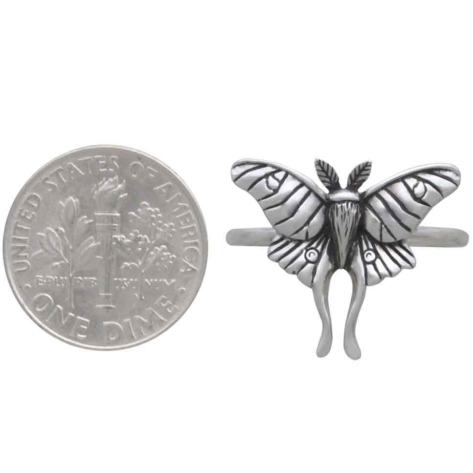 Luna Moth Ring | Golden Bronze