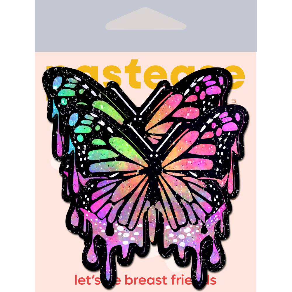 Butterfly Melt Rainbow Pasties | Trippy Festival Embellishment