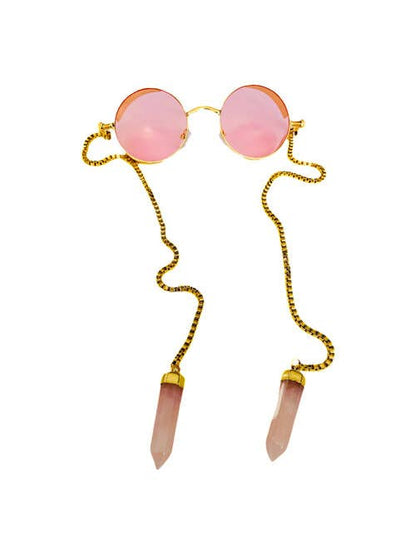 Me & Pinkie McGee | Armless Sunglasses with Rose Quartz