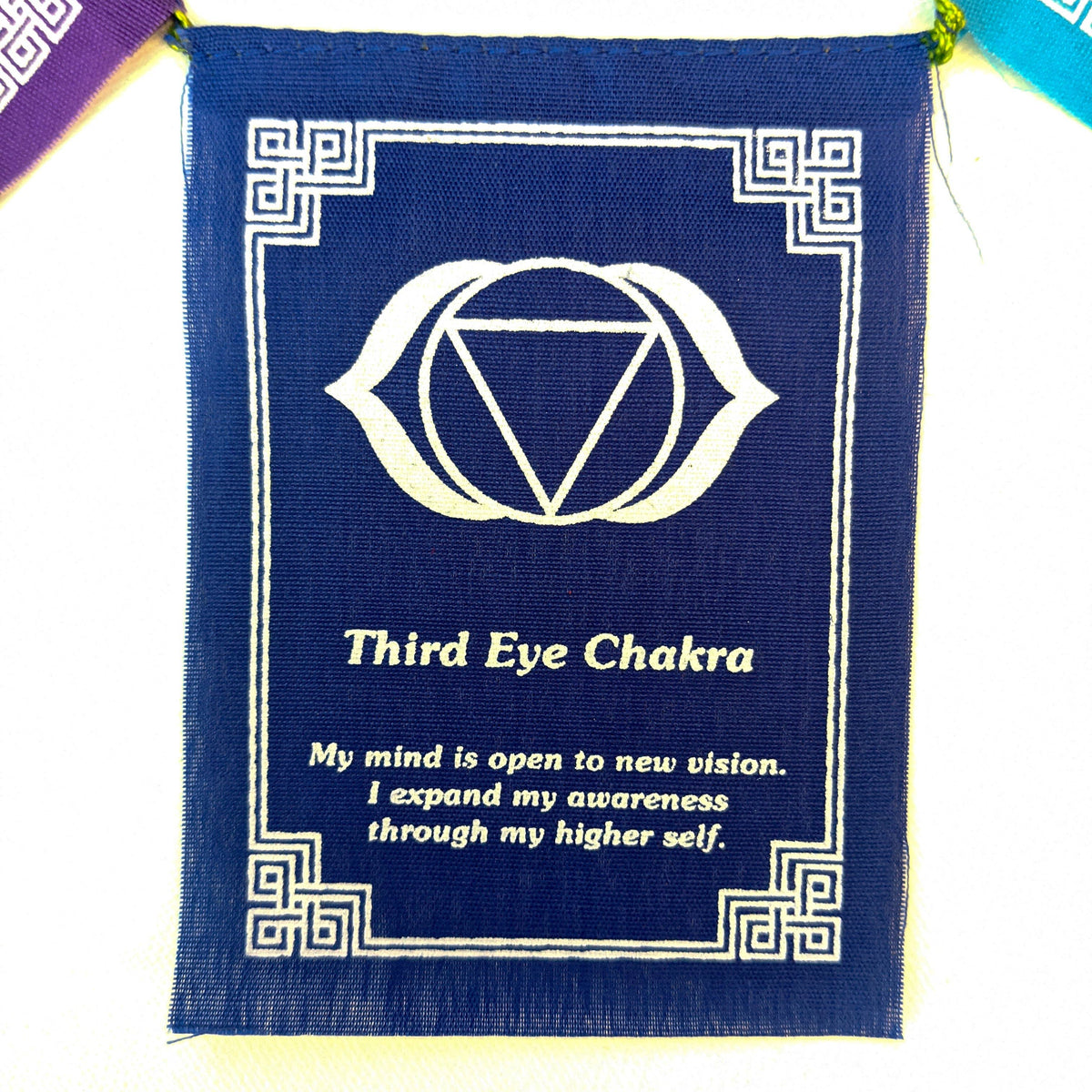 Mini Chakra Prayer Flags | Meditation & Sacred Space Décor