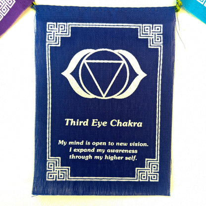 Mini Chakra Prayer Flags | Meditation & Sacred Space Décor