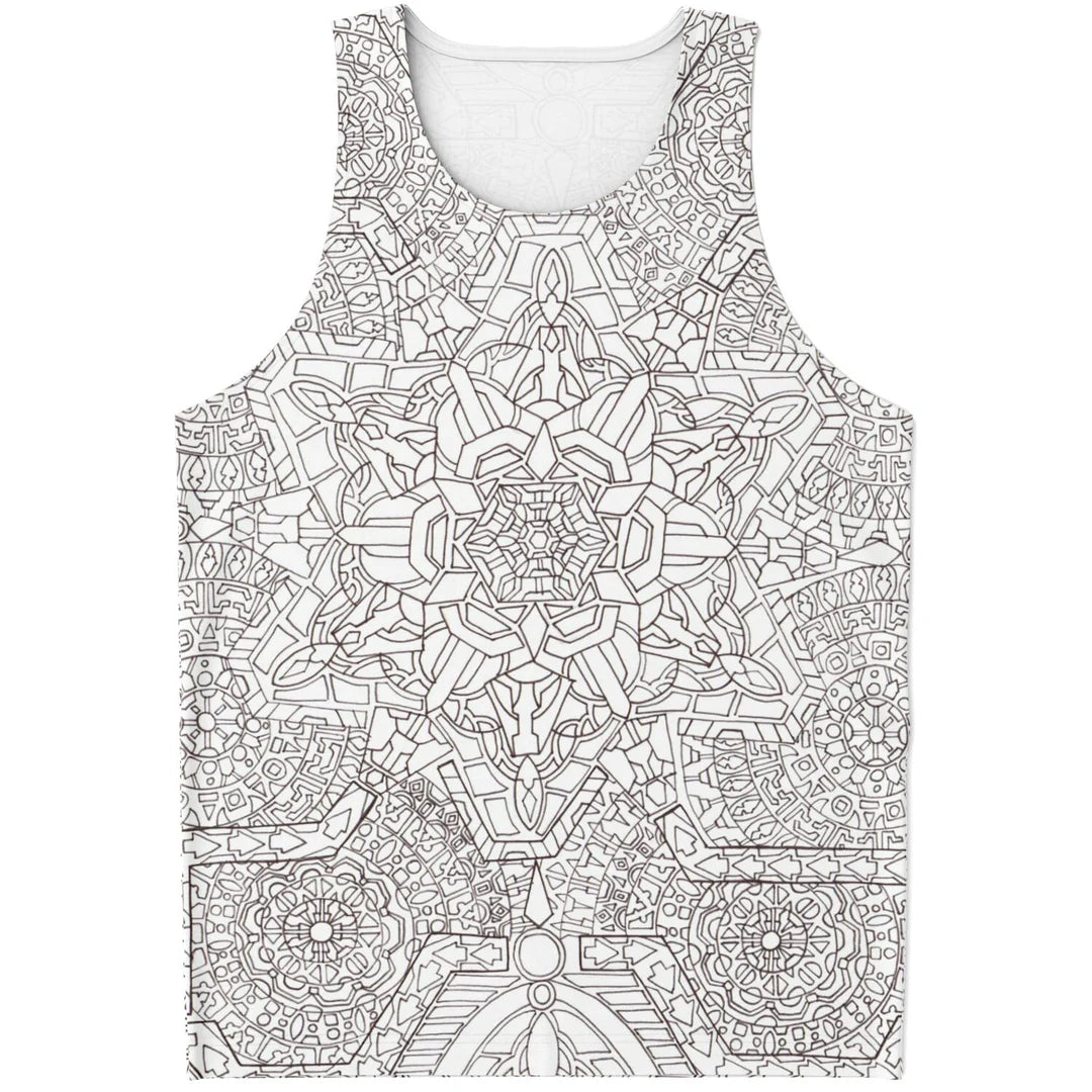 Flower Bloom Unisex Tank Top | Lachlan Wardlaw Art