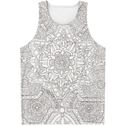 Flower Bloom Unisex Tank Top | Lachlan Wardlaw Art