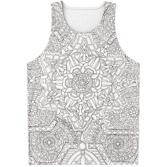 Flower Bloom Unisex Tank Top | Lachlan Wardlaw Art