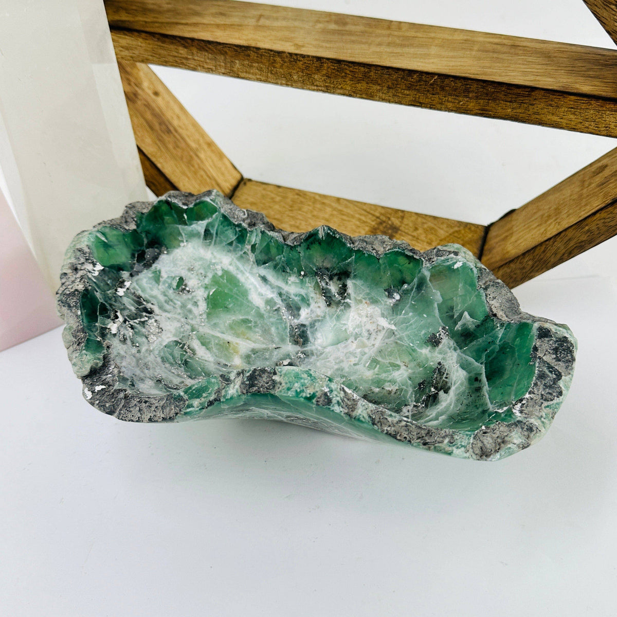 Fluorite Freeform Crystal Bowl | Decorative Crystal Dish