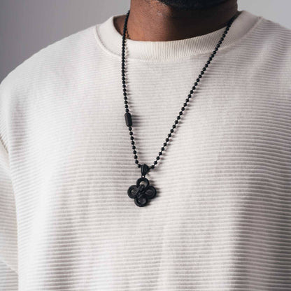 Snake Scale Clasp Necklace | Black Plated Brass | Coppertist.Wu