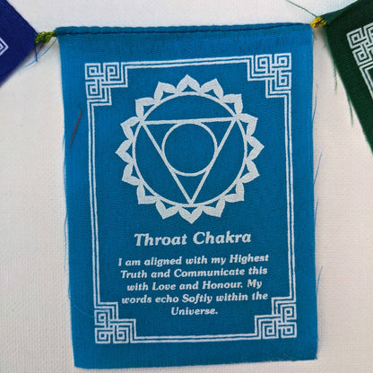 Mini Chakra Prayer Flags | Meditation & Sacred Space Décor