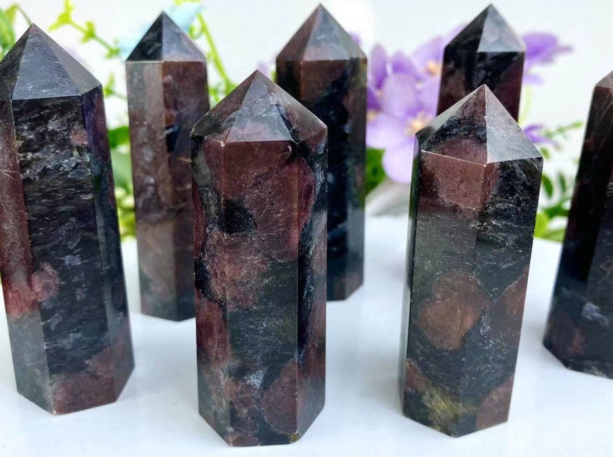 Garnet Tower | Crystal for Strength, Passion & Grounding