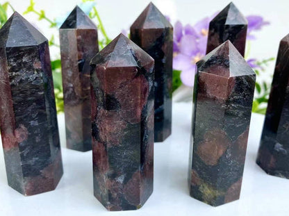 Garnet Tower | Crystal for Strength, Passion & Grounding