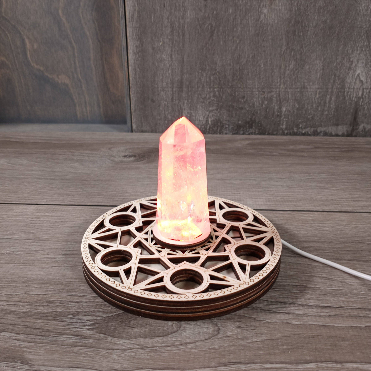 LED Crystal Display Stand | Light, Clarity & Presentation