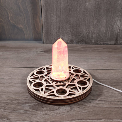 LED Crystal Display Stand | Light, Clarity & Presentation