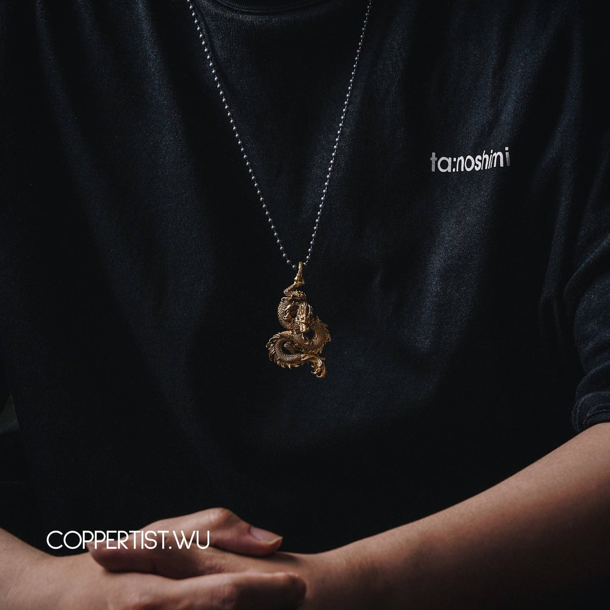 Oriental Dragon Pendant | Solid Brass | Coppertist.Wu
