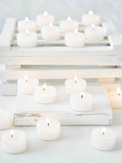 Twilight White Tealight | Unscented