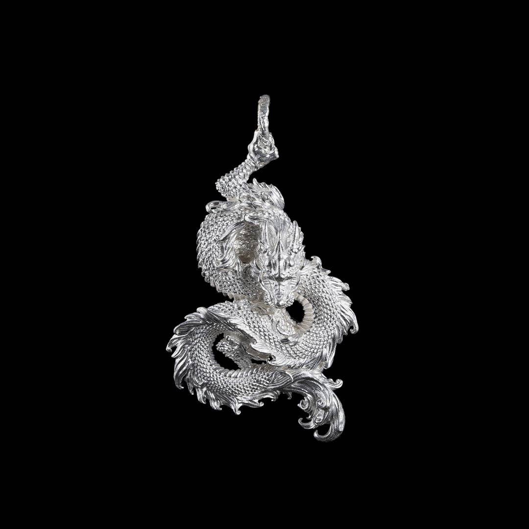 Oriental Dragon Pendant | Solid Brass | Coppertist.Wu