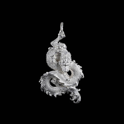 Oriental Dragon Pendant | Solid Brass | Coppertist.Wu