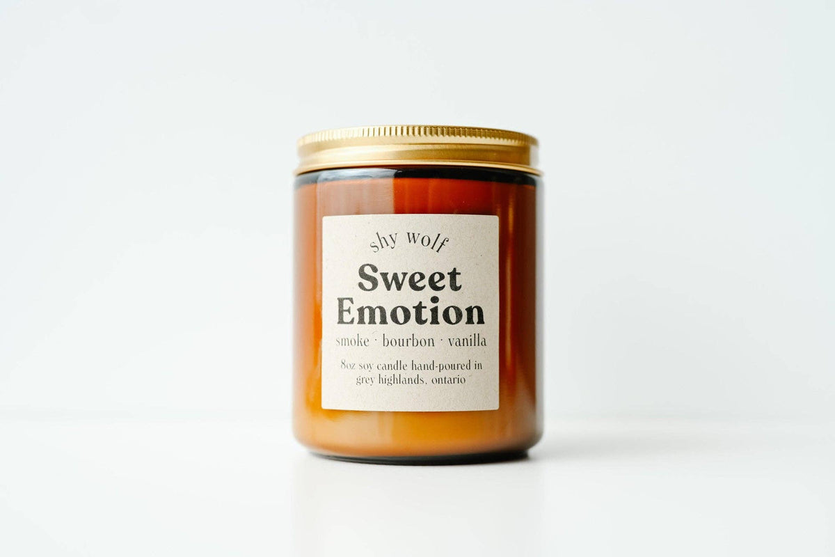 Sweet Emotion Music Inspired Soy Candle | Vanilla, Bourbon & Smoke