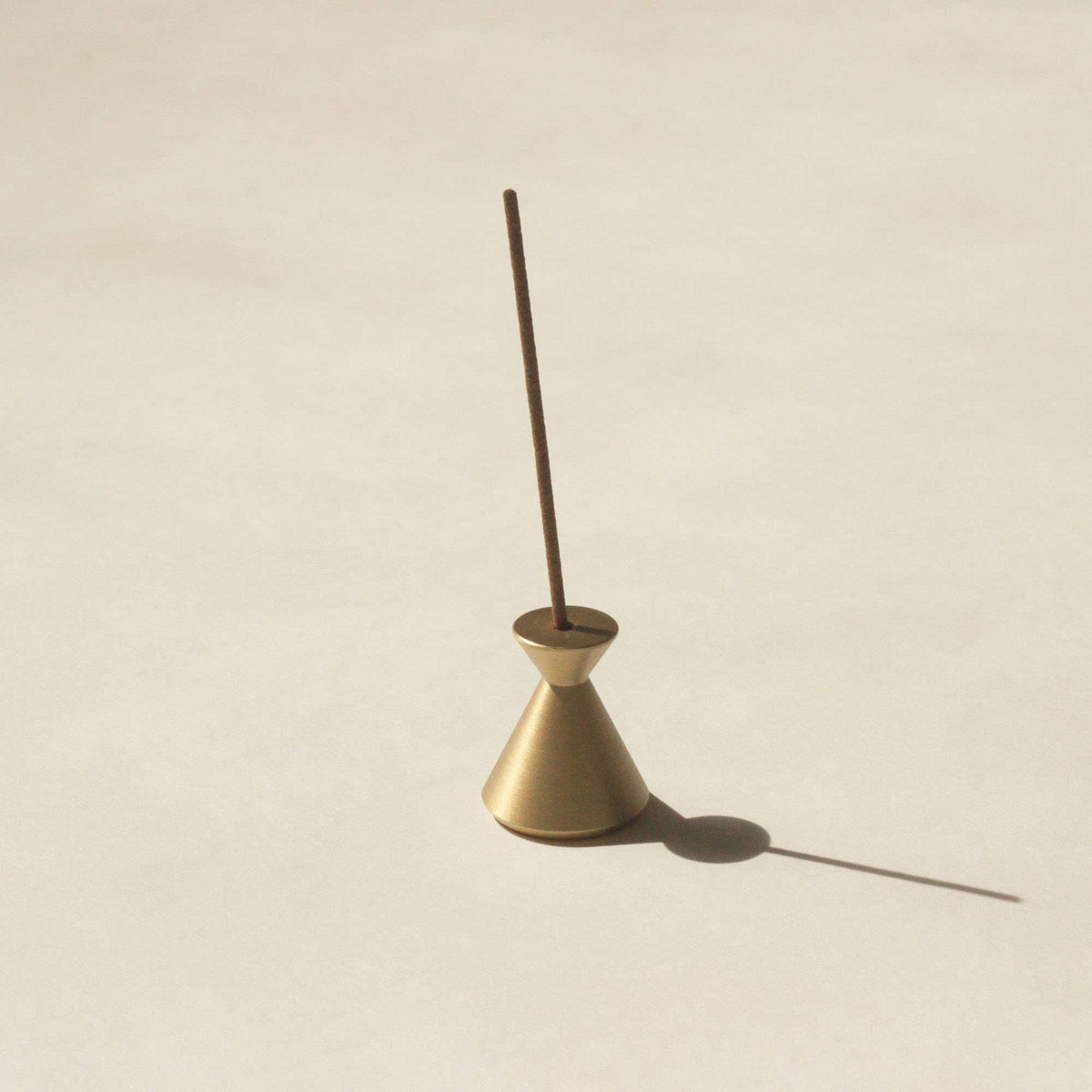 Hourglass Incense Holder | Hand-Polished Brass