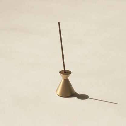 Hourglass Incense Holder | Hand-Polished Brass