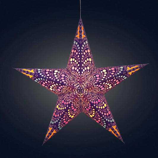 Orléans | 5 Point 24" Purple/White | Paper Star Light