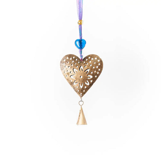 Chakshu Heart Bell Wind Chime | Artisan Heart Chime