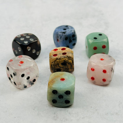 Sodalite Crystal Gemstone Dice | Hand-Carved Gaming Die