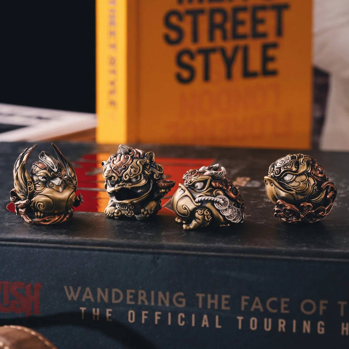 Mini Koi Fish Statue | Brass, Copper & Oxidized Silver | Coppertist.Wu