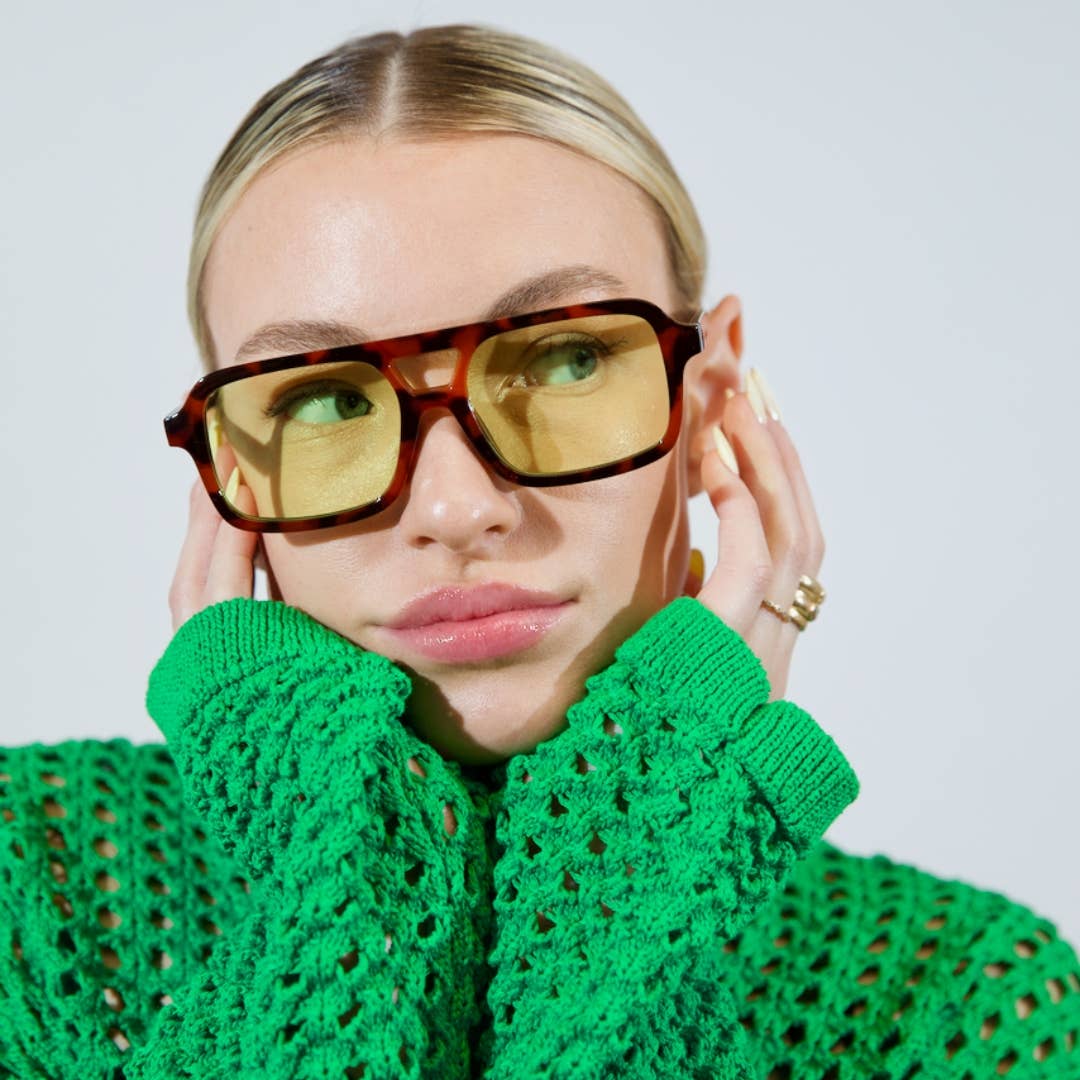 Maddy Tortoise Aviator | UV400 Sunglasses ***