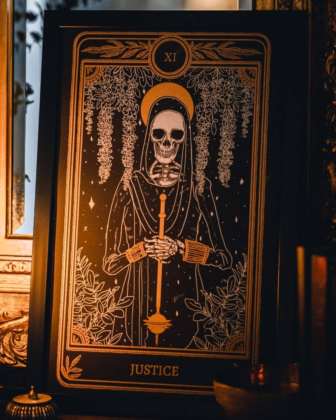 Marigold Tarot Print – Justice | Amrit Brar