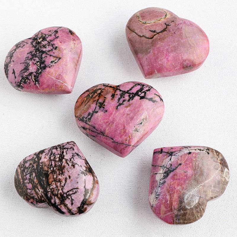 Rhodonite Heart | Crystal of Compassion & Emotional Healing