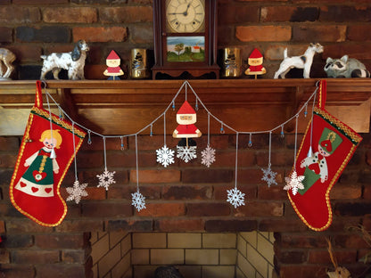 Snowflake Garland | Silver Winter Hanging Decor