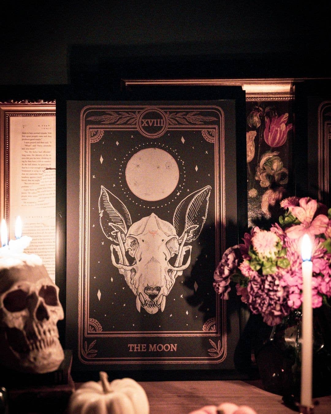 Marigold Tarot Print – The Moon | Amrit Brar
