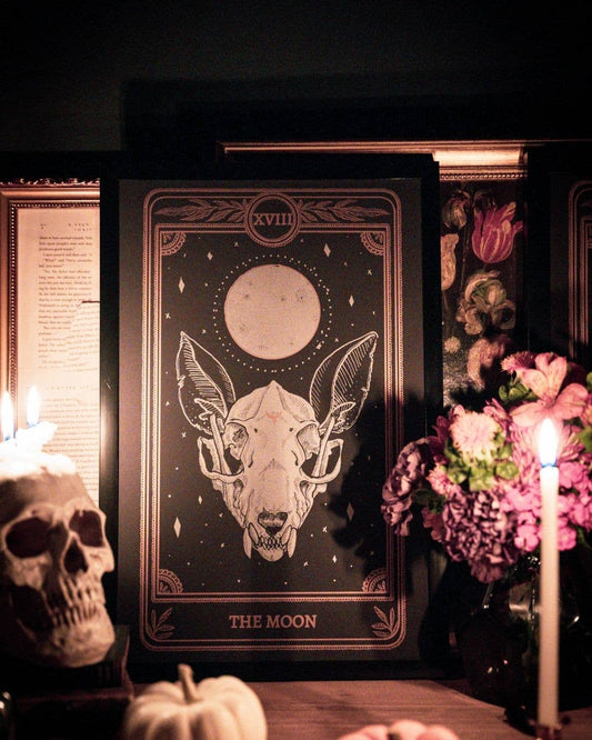 Marigold Tarot Print – The Moon | Amrit Brar