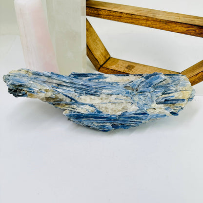 Blue Kyanite Rough Crystal from Brazil | Raw Alignment Stone