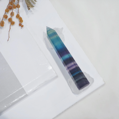 Rainbow Fluorite Tower | Madagascar