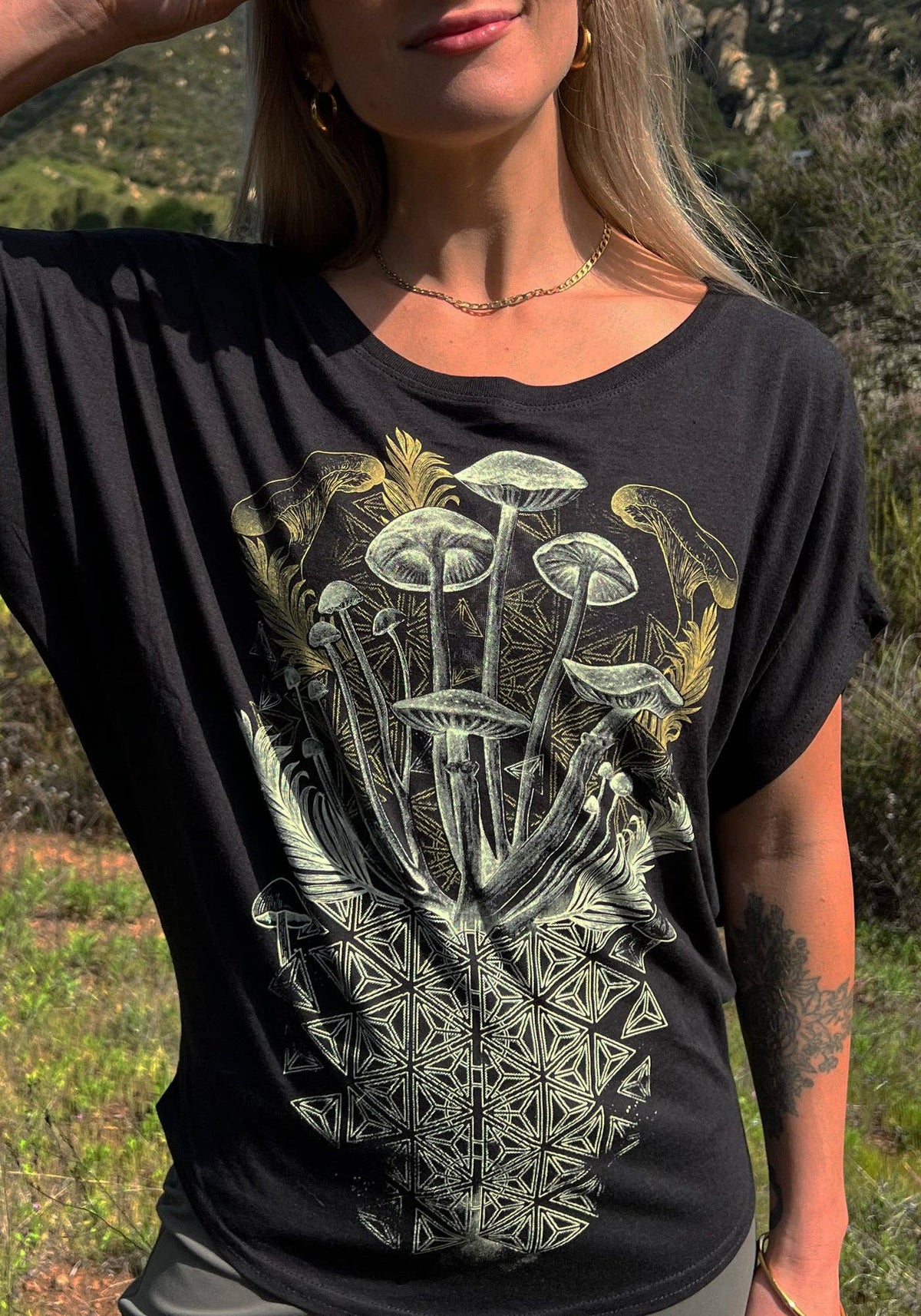 Mycelial Bloom Bamboo Poncho | Chelsea Leigh | Rythmatix