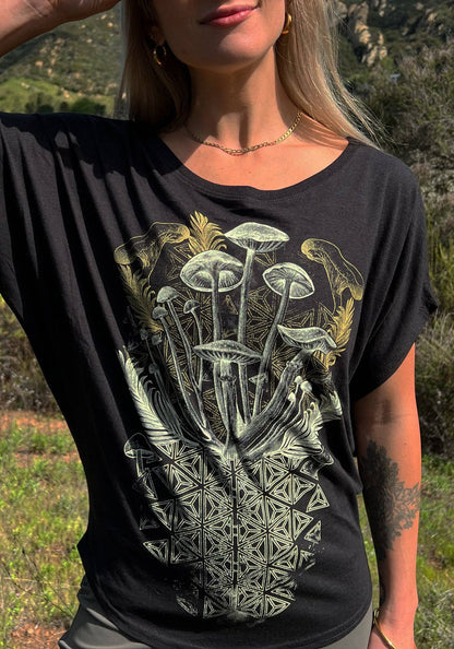 Mycelial Bloom Bamboo Poncho | Chelsea Leigh | Rythmatix