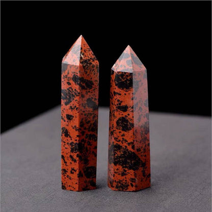 Mahogany Obsidian Tower | Crystal for Strength & Protection