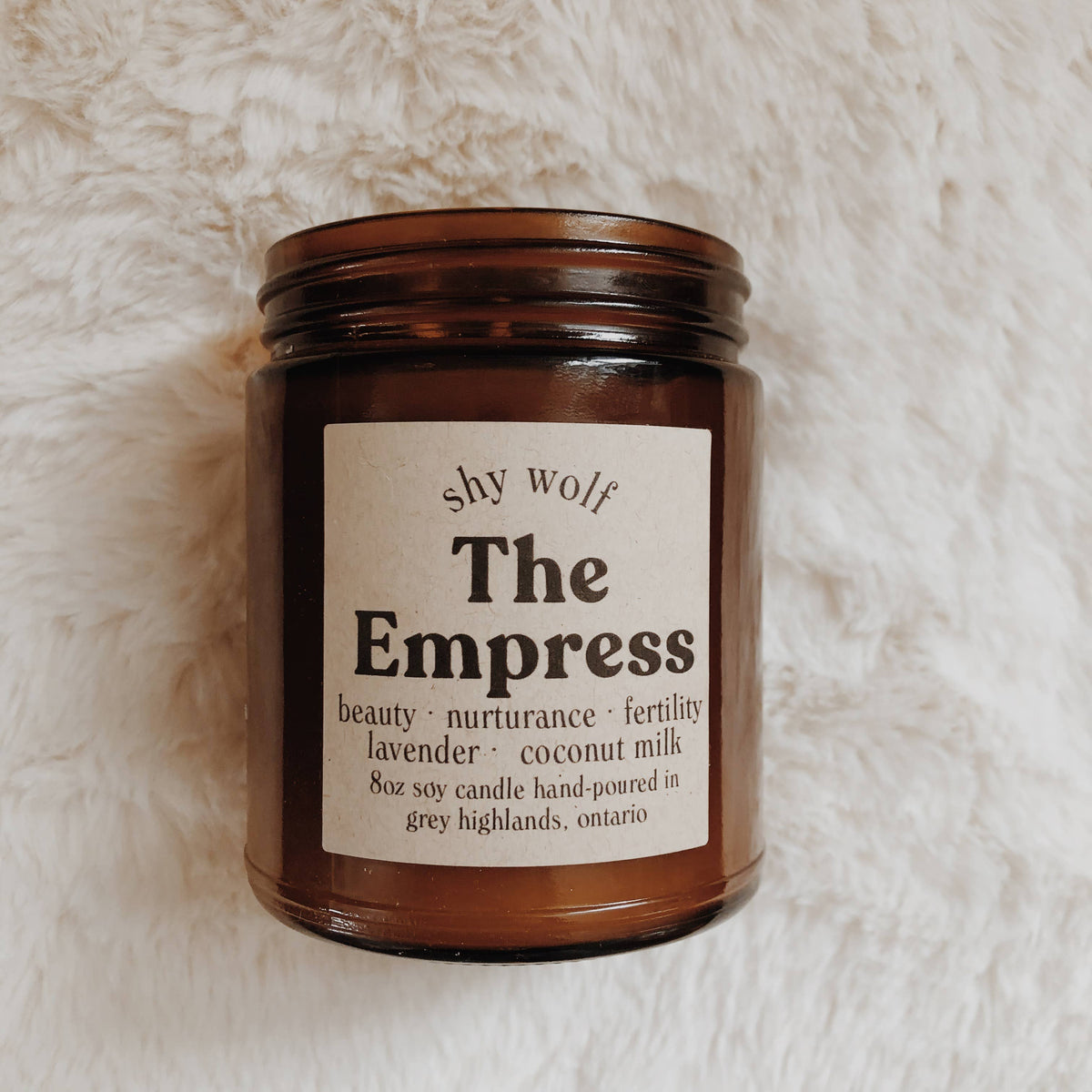 The Empress Tarot Inspired Soy Candle | Lavender & Coconut Milk